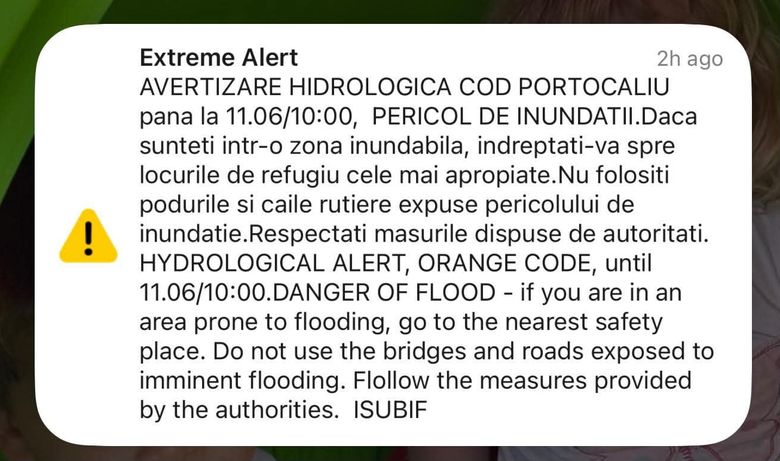 Mesaj RO-Alert Mesaj RO-Alert