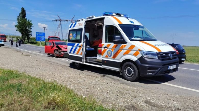 Eveniment rutier la ieșirea de pe A7.