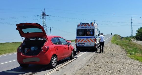 Eveniment rutier la ieșirea de pe A7.