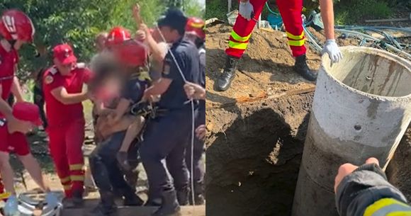 Fetiță căzută &icirc;n f&acirc;nt&acirc;nă