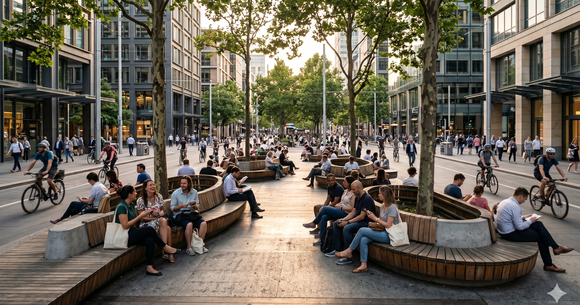 Designul băncilor modelează modul &icirc;n care locuitorii urbani &icirc;mpart spațiul public, echilibr&acirc;nd odihna, siguranța, accesul și controlul social &icirc;n viața