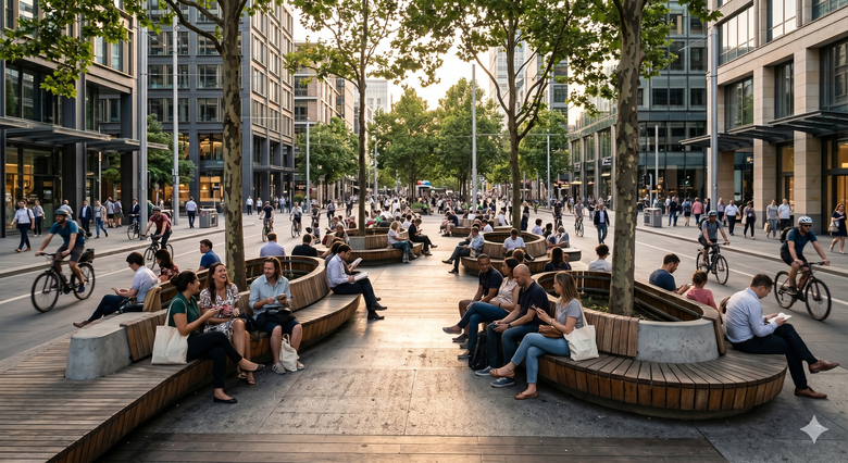 Designul băncilor modelează modul în care locuitorii urbani împart spațiul public, echilibrând odihna, siguranța, accesul și controlul social în viața