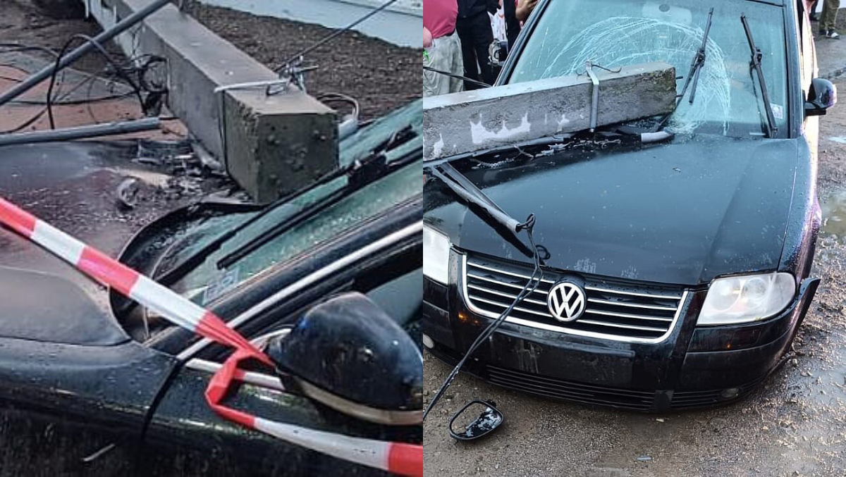 Două victime în urma unui impact violent între două autoturisme, în județul Suceava. Un stâlp a făcut praf una din mașini