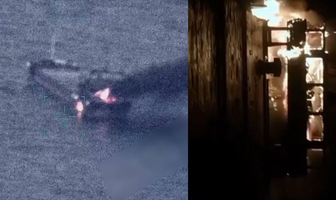 BREAKING NEWS O navă a fost cuprinsă de foc în Marea Neagră după un atac cu dronă. Un membru al echipajului și-a pierdut viața