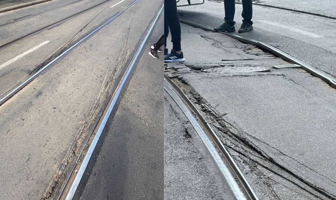 Un tramvai a deraiat pe Calea Moșilor din București. Traficul din zonă a fost oprit timp de zeci de minute
