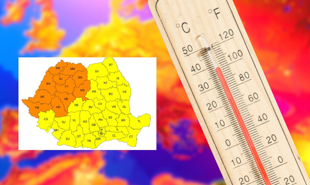 Este cod portocaliu și galben de caniculă în România. Medicul Tudor Ciuhodaru: „O simplă bucată de carton și niște apă pot salva o viață”