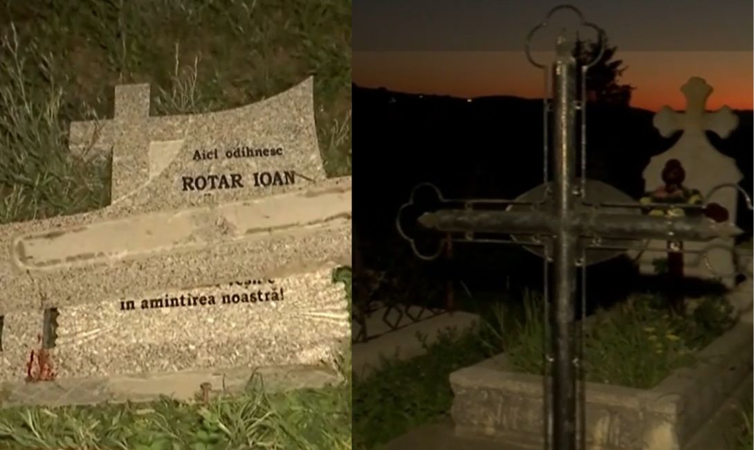 Incident șocant într-un cimitir din Cluj. Un copil de 12 ani și-a pierdut viața după ce o cruce de beton s-a prăbușit peste el