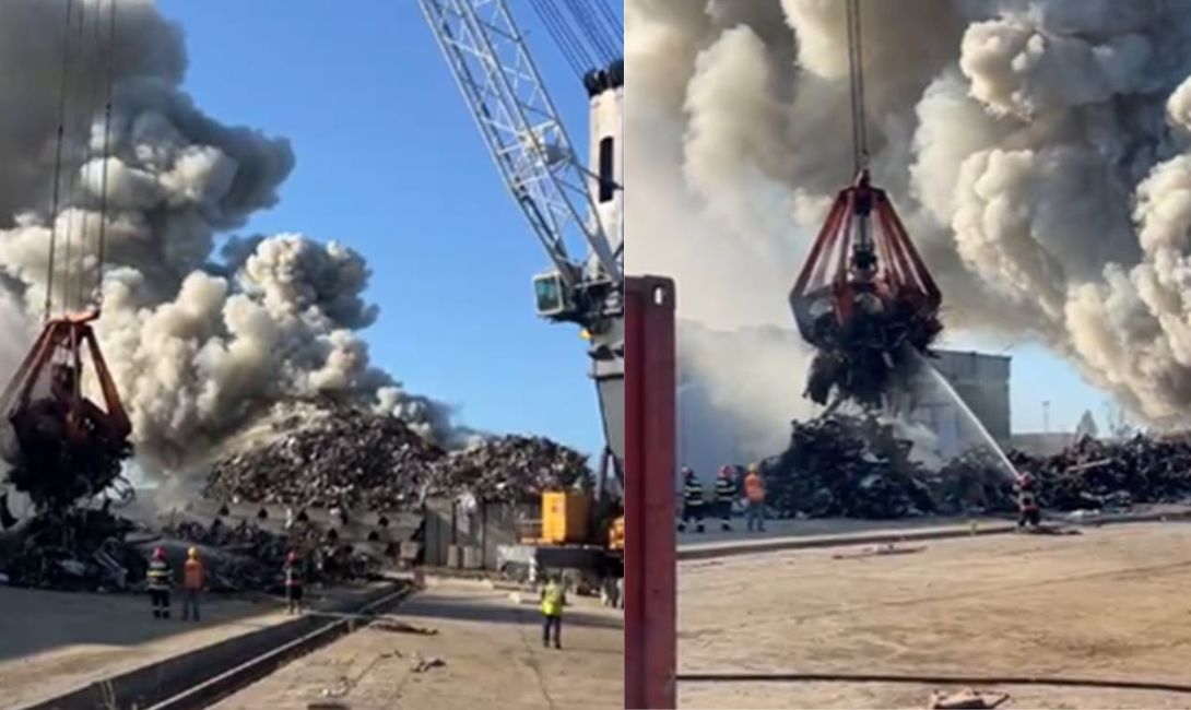 BREAKING NEWS Deflagrație puternică în portul Agigea, duminică dimineața. A fost emis un mesaj RO-Alert