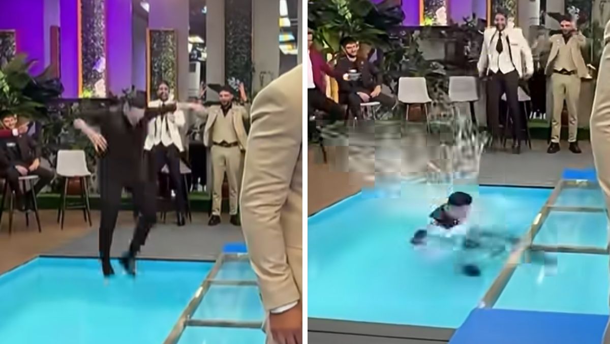 VIDEO | Momentul în care un concurent „Casa iubirii” cade în piscină. Nu s-a văzut la TV, dar totul a fost filmat