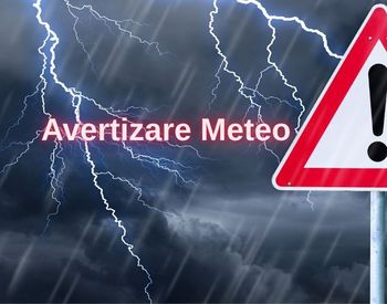 ANM a emis un cod galben și un cod portocaliu de instabilitate atmosferică. Județele &icirc;n care sunt așteptate ploi torențiale și vijelii