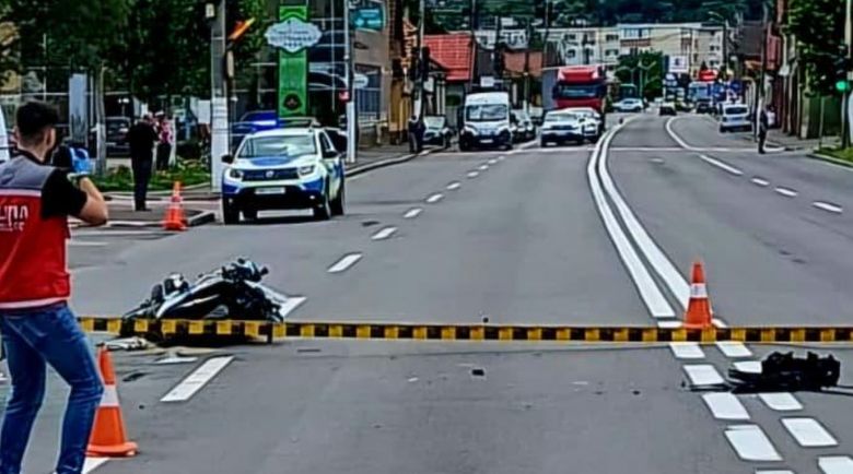 Un motociclist și-a pierdut viața la Codlea, pe DN 1.