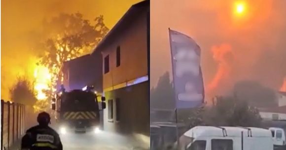 Peste 200.000 de oameni au fost evacuați din Franța și Spania din cauza focului care se extinde cu repeziciune