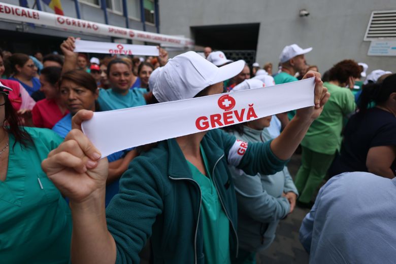 Sistemul sanitar din România a intrat marți într-o grevă generală