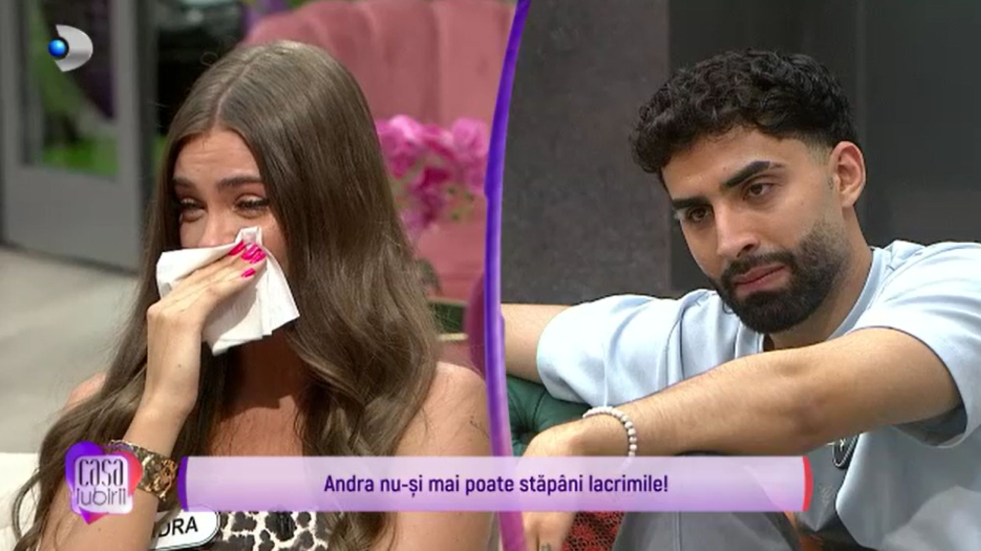 Andra izbucnește în lacrimi după ce Andreea Mantea îi propune un date cu Ahmed: „Nu vreau!”. Cum reacționează concurentul „Casa iubirii”