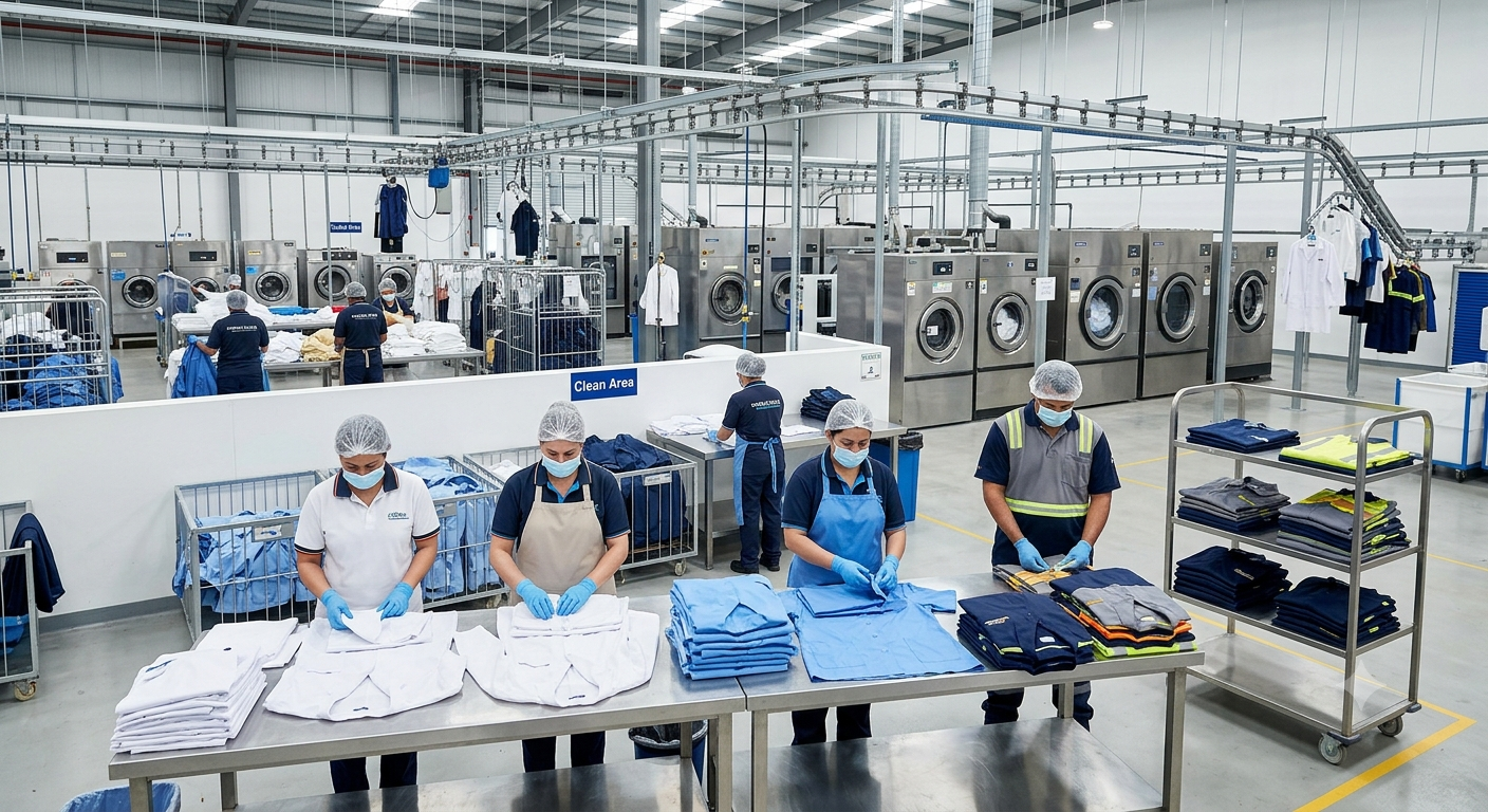 Spălătorii industriale de uniforme și succes în managementul igienei