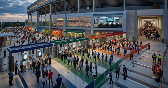 Numerotarea locurilor pe stadion menține fiecare public organizat, ajut&acirc;nd vizitatorii să găsească rapid locuri, &icirc;mbunătățind &icirc;n același timp siguranța.