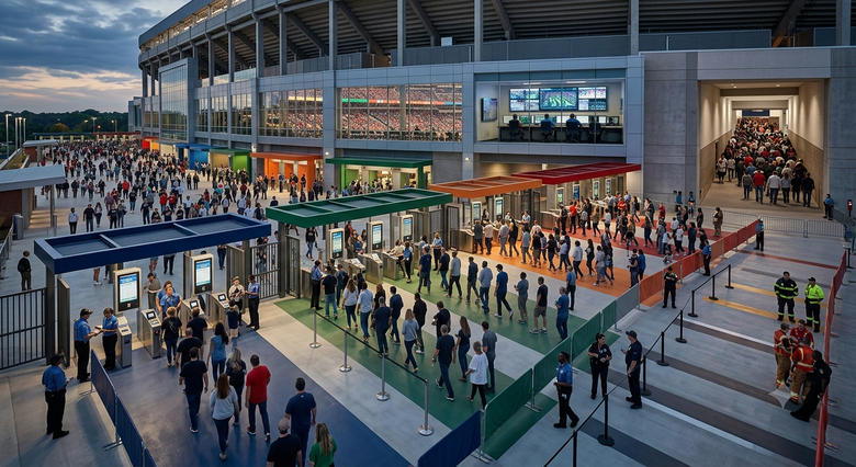 Numerotarea locurilor pe stadion menține fiecare public organizat, ajutând vizitatorii să găsească rapid locuri, îmbunătățind în același timp siguranța.