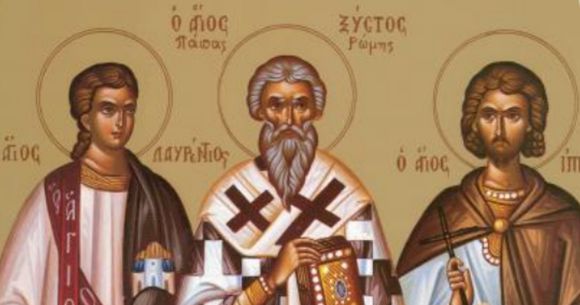 Sf&acirc;ntul Mucenic Laurențiu este sărbătorit pe 10 august.