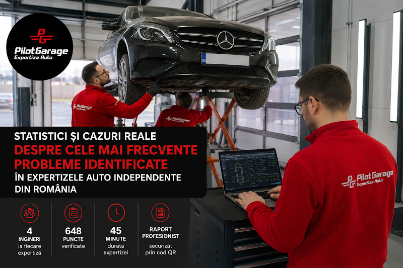 (P) Pilot Garage publică primul studiu bazat pe peste 2.500 de expertize auto independente: cele mai frecvente probleme descoperite înainte de cumpărarea unei mașini second-hand