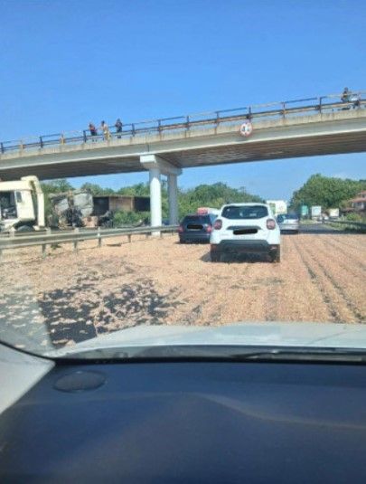 accident a1 tir carne pui
