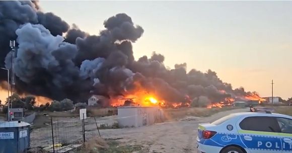 incendiu depozit constanta