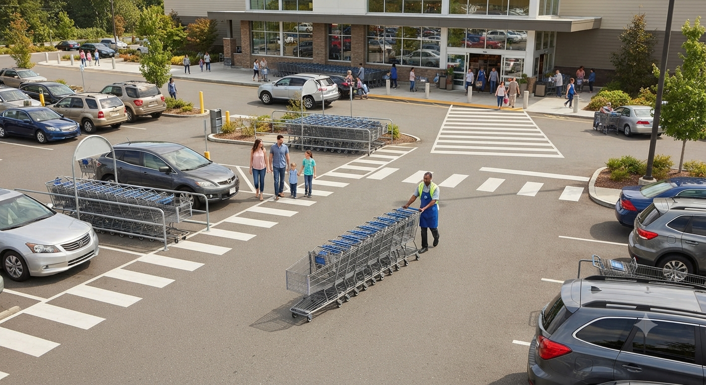 Grocery Corrals îmbunătățește siguranța parcărilor și ordinea