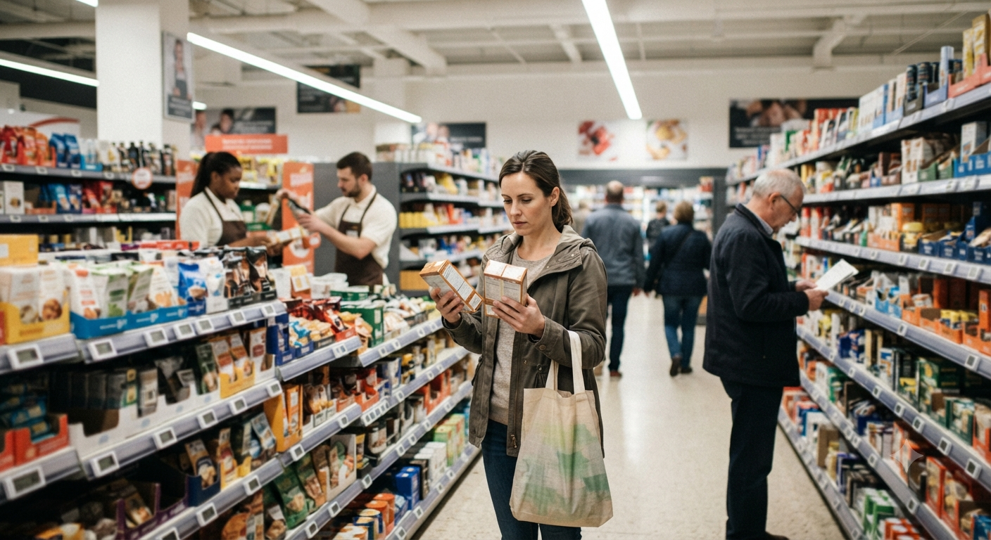 Prețurile în supermarketuri etichetele raft bătălia percepției ascunse