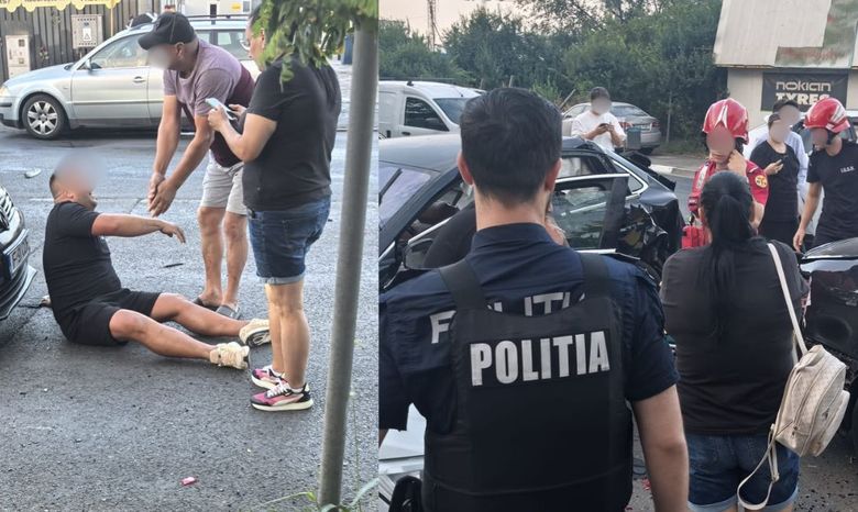 Un eveniment rutier s-a produs în această dimineață pe strada Gherghiței, la intrarea pe autostrada A3.