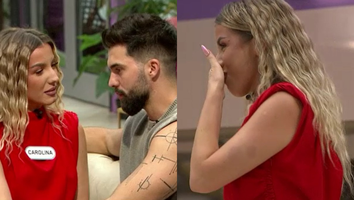 Ce cadou special îi oferă Sergiu Carolinei. Concurenta rămâne impresionată: „Să te protejeze de...”
