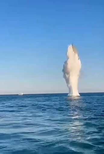 NEWS ALERT! Un fragment de dronă cu explozibil a fost distrus în apropierea intrării pe brațul Sulina