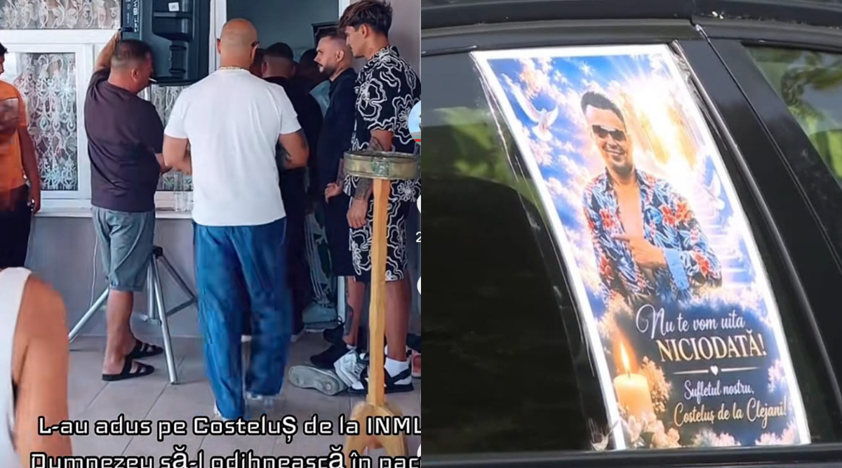 Durere fără margini la priveghiul lui Costeluș de la Clejani. Familia și apropiații s-au strâns să-i aducă un ultim omagiu