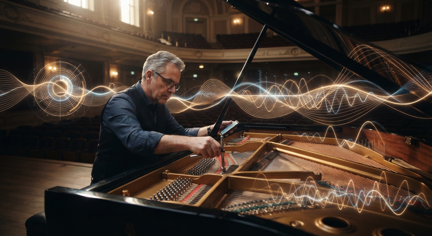 Piano Tuning și matematica de a face note imperfecte sunt de acord