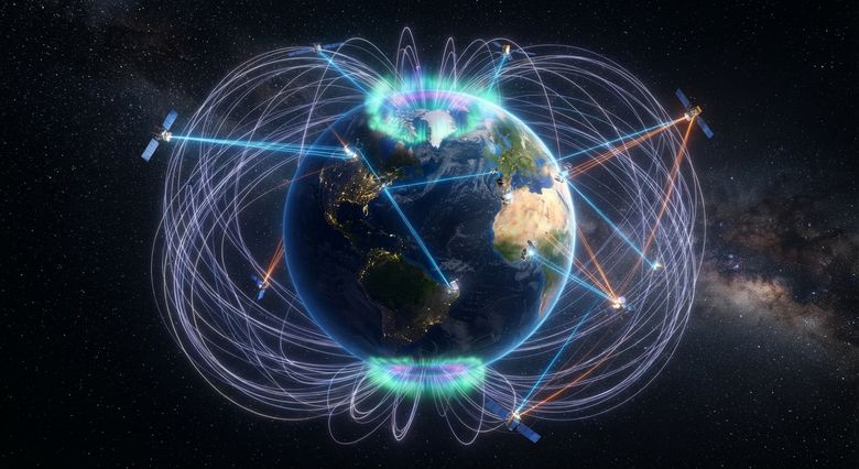 O rețea globală monitorizează constant câmpul magnetic al Pământului pentru a asigura siguranța tehnologiei navigației.