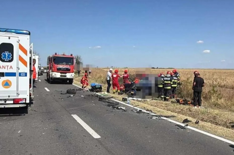 Impact mortal în Dolj, între două autoturisme! O femeie și-a pierdut viața și alte trei persoane au ajuns în spital
