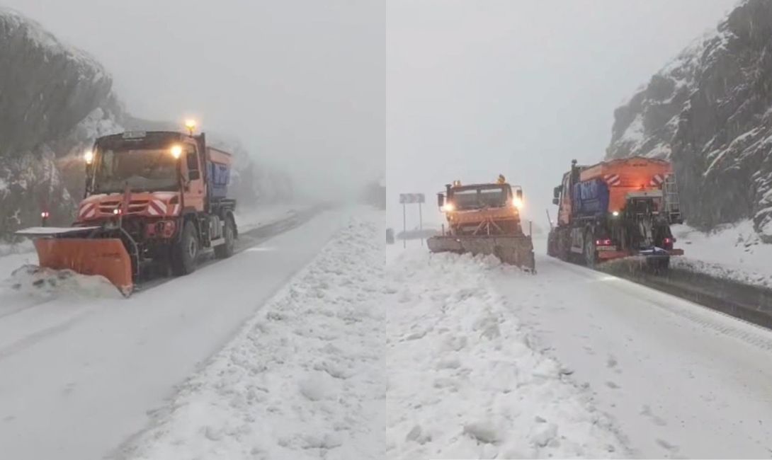 Ninge în România. Drumarii intervin pentru deszăpezirea carosabilului