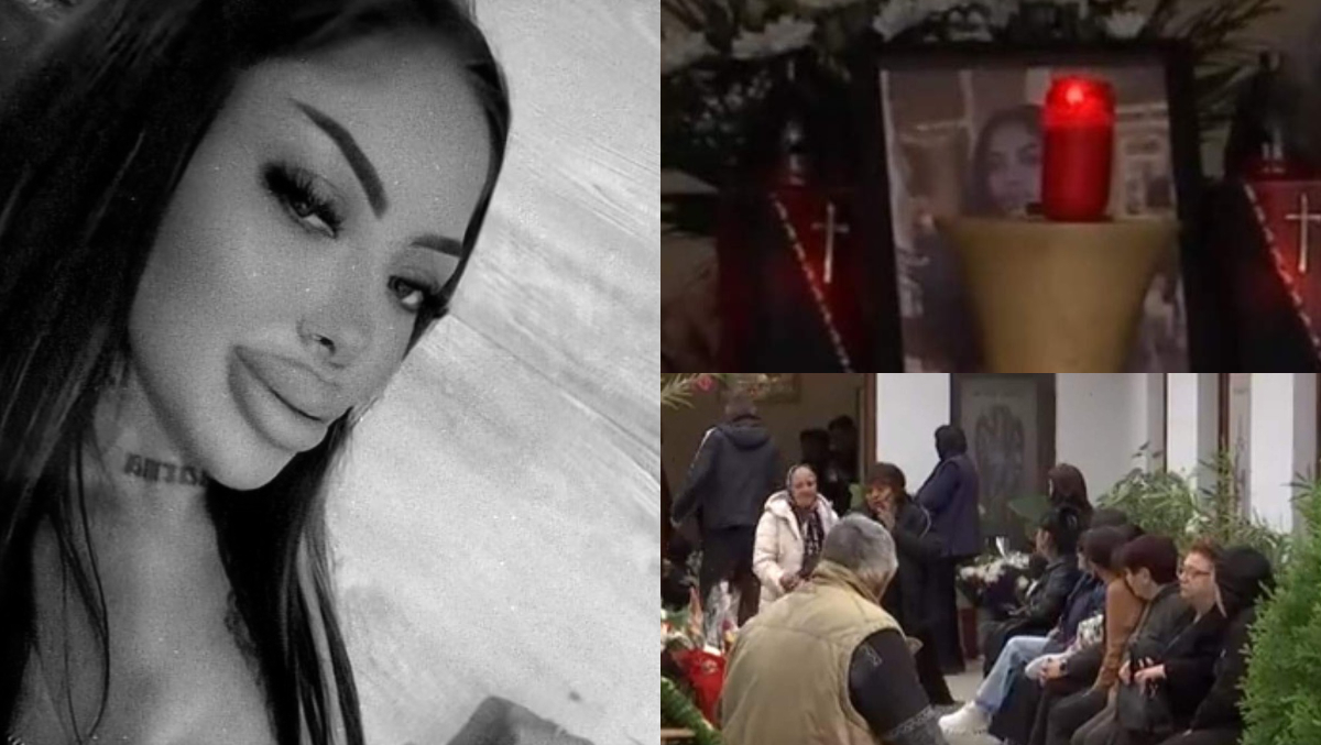Imaginile durerii de la înmormântarea Valentinei. Familia și apropiații își iau rămas bun pentru totodeauna de la tânăra de 28 de ani