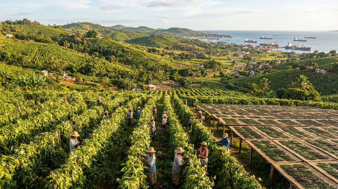Lanțul global aprovizionare vanilie agricultură comerț sustenabilitate