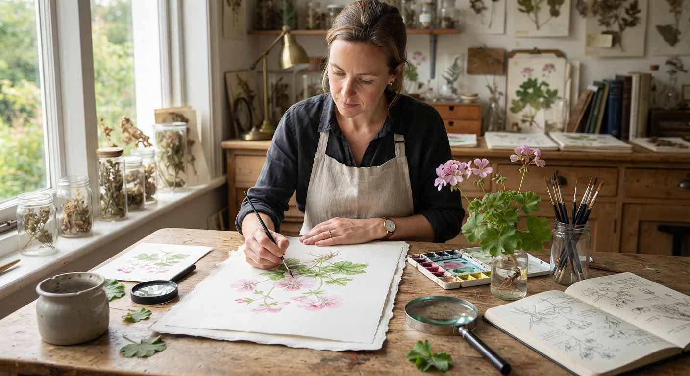 Ilustrația botanică și știința de artă de precizie încă depind de