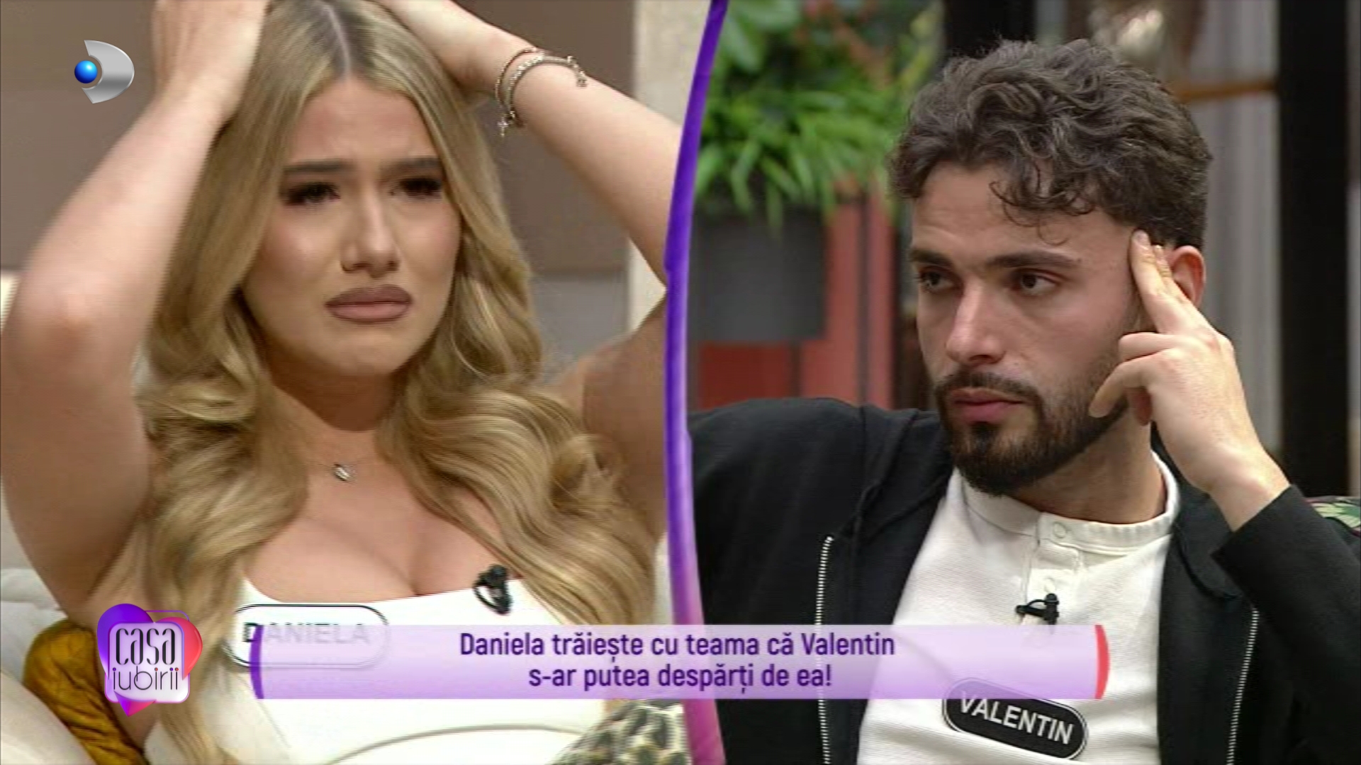 Valentin a distrus-o pe Daniela: „S-ar putea termina”. Ce a putut să-i spună tânărul concurentei