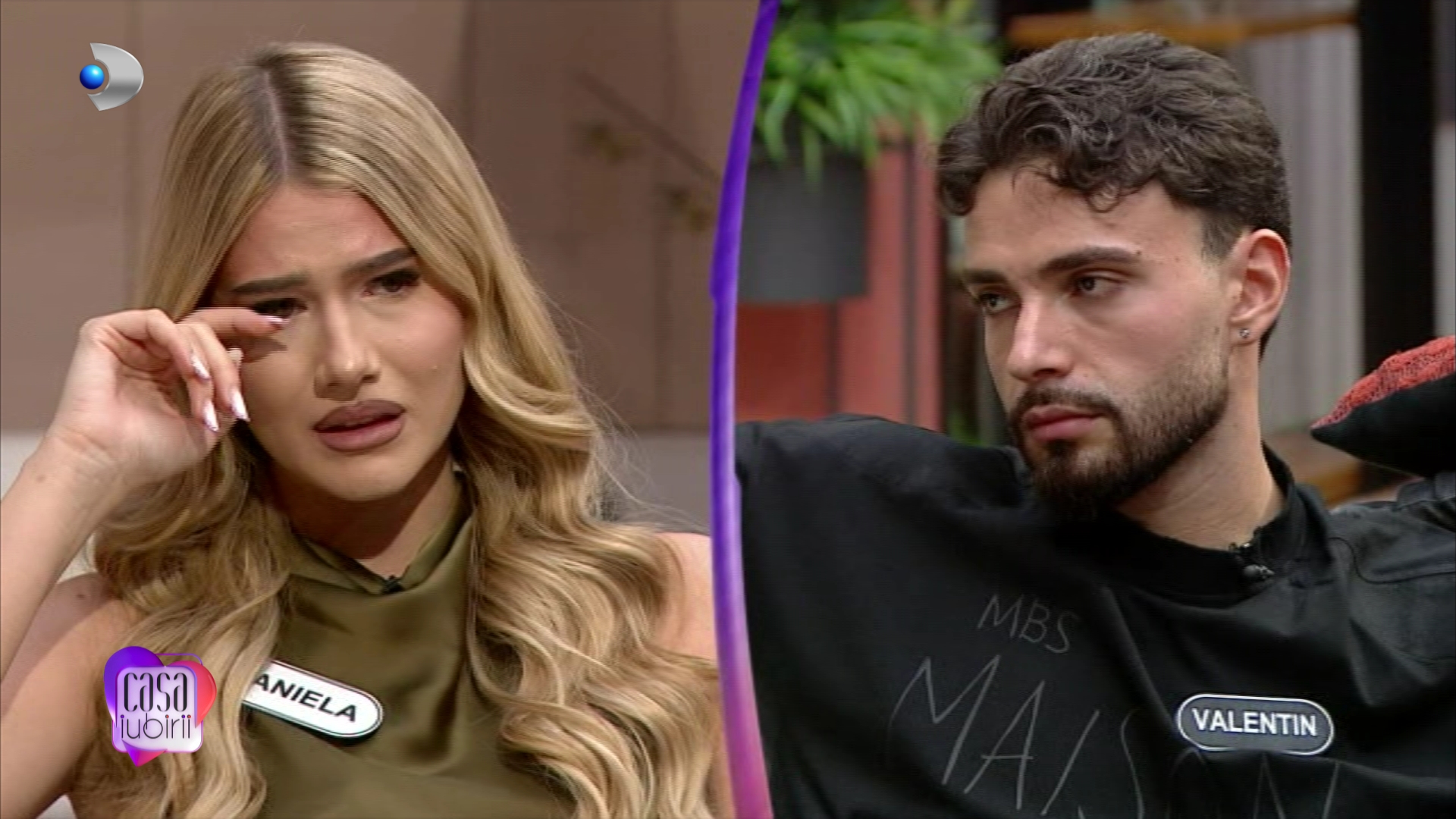„Nu mai pot, frate” Valentin izbucnește și o întrerupe brusc pe Daniela. Ce decizie iau cei doi concurenți