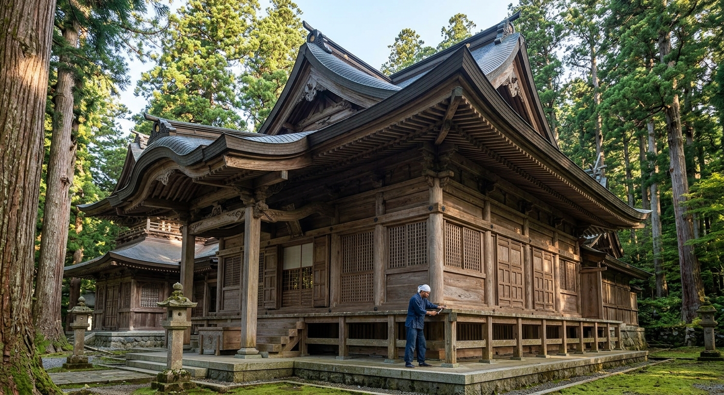 Îmbinări tradiționale japoneze: construcții din lemn fără cuie