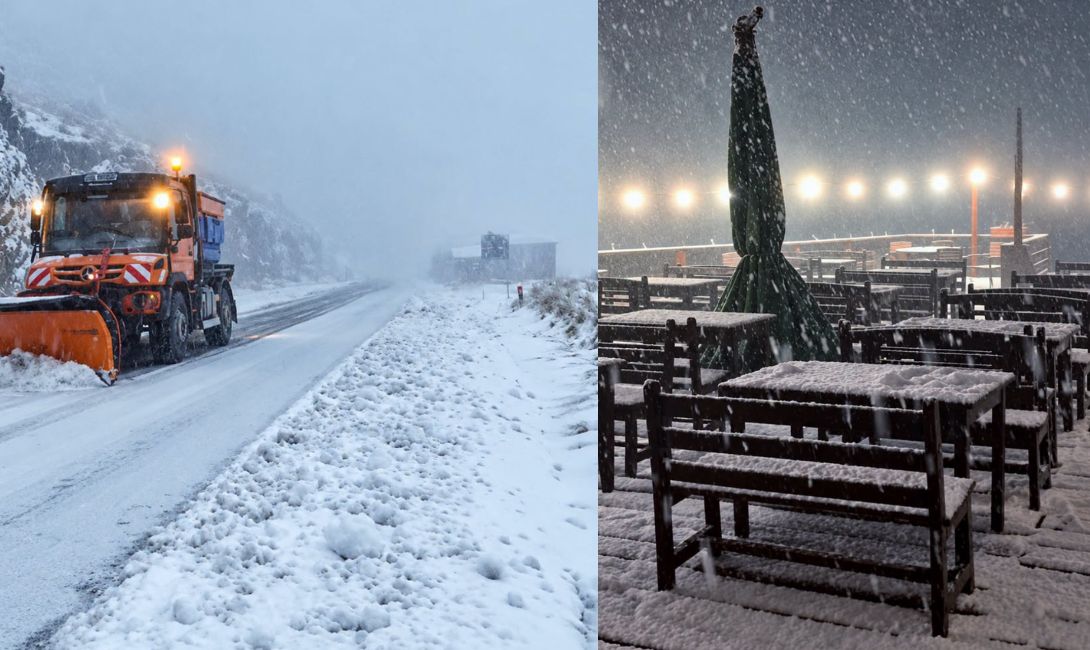 Ninge în Poiana Brașov, la jumătatea lunii octombrie. Imaginile de poveste care au apărut pe rețelele sociale
