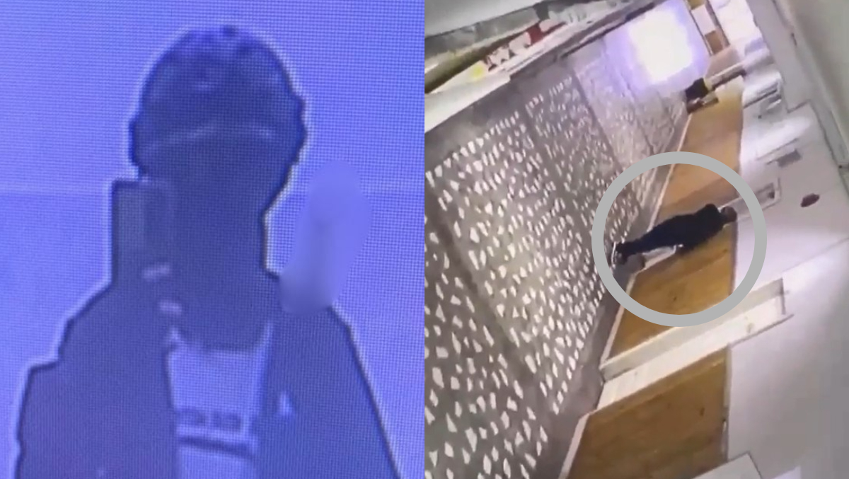 Primele imagini cu elevul care a atacat o profesoară și un elev, la o școală din Bistrița. S-a pozat în baie chiar înainte de atac