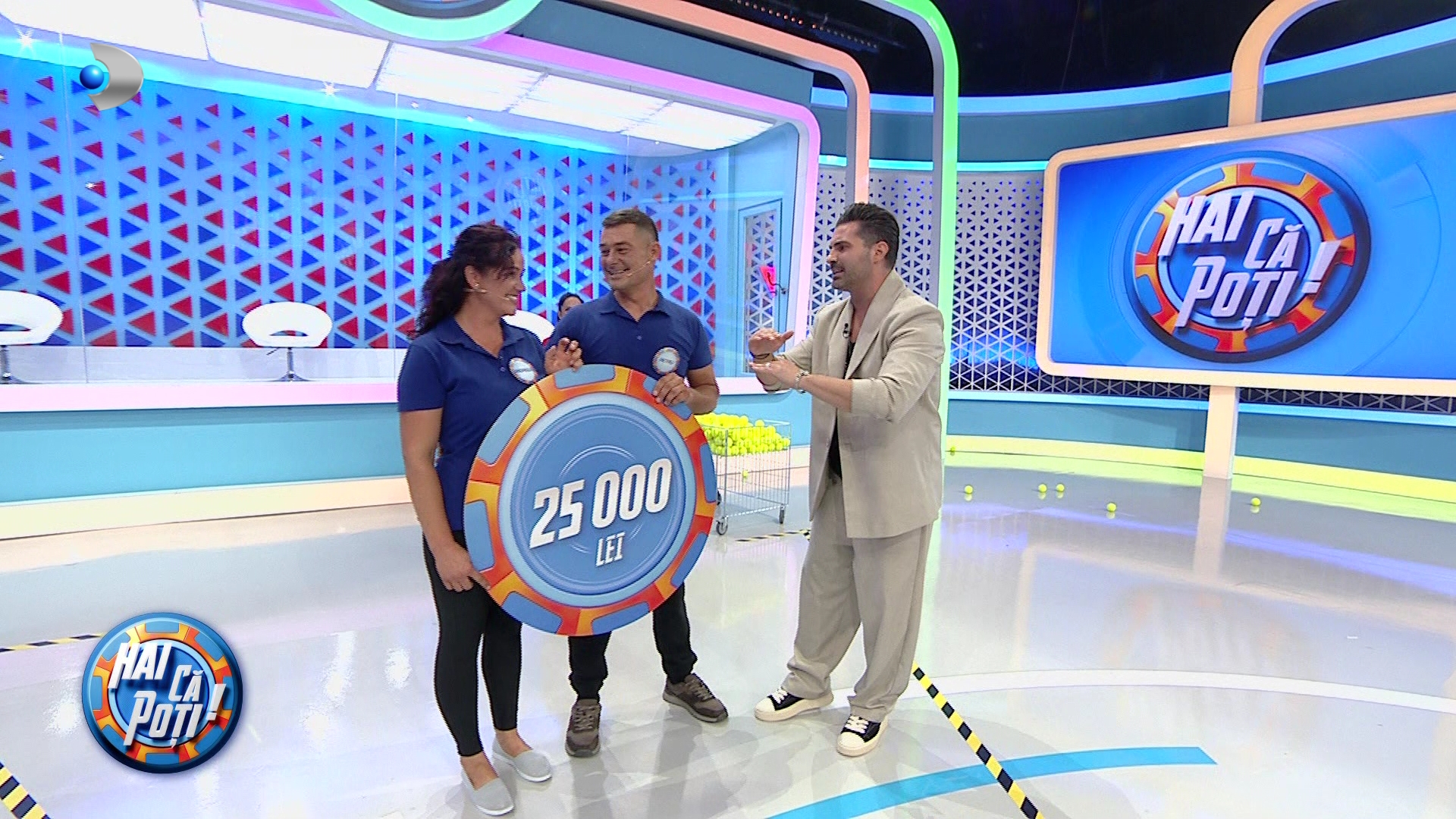 Andreea și Petru au câștigat aseară premiul de 25.000 de lei la „Hai că poți!”: „Eu am venit să câștig, el să se distreze!”
