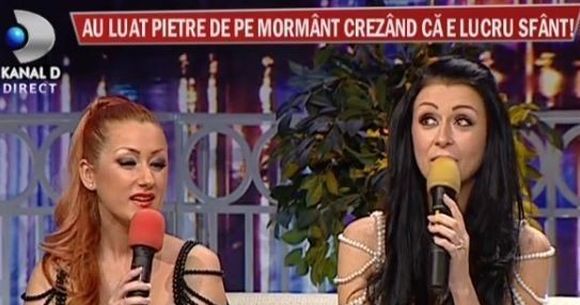 Surorile Bambi au furat pietre de pe un mormant crezand ca lucru sfant