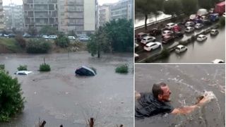 Imagini șocante &icirc;n Palermo. Mașini luate de ape și morți, după cea mai puternică ploaie din istoria orașului