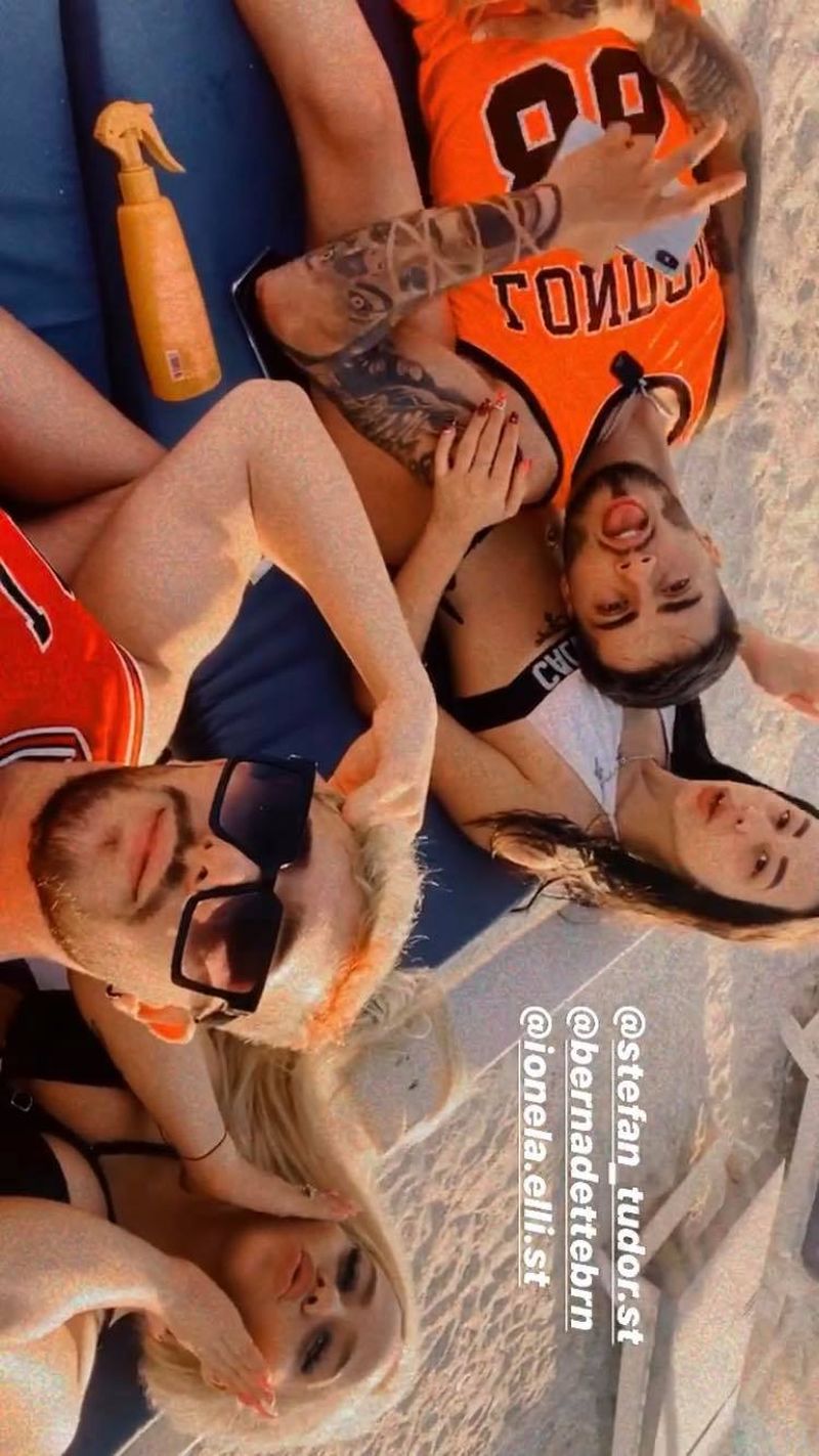 philip și berna pe plajă