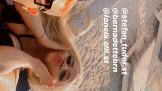 philip și berna pe plajă