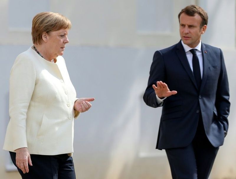 Angela Merkel şi Emmanuel Macron