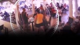 VIDEO - Bătaie la o terasă din Argeș. Totul a fost surprins de camerele de supraveghere